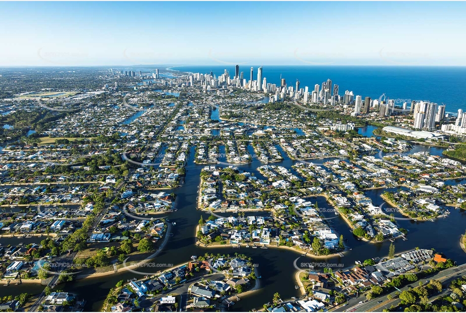 Aerial Photo Broadbeach Waters QLD Aerial Photography