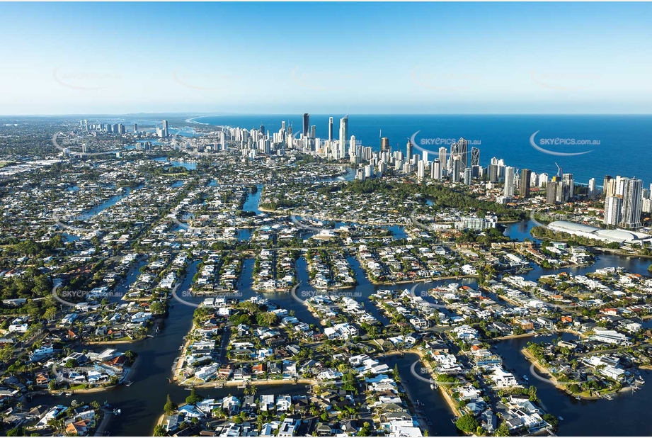 Aerial Photo Broadbeach Waters QLD Aerial Photography