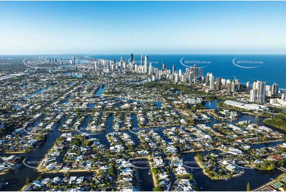 Aerial Photo Broadbeach Waters QLD Aerial Photography