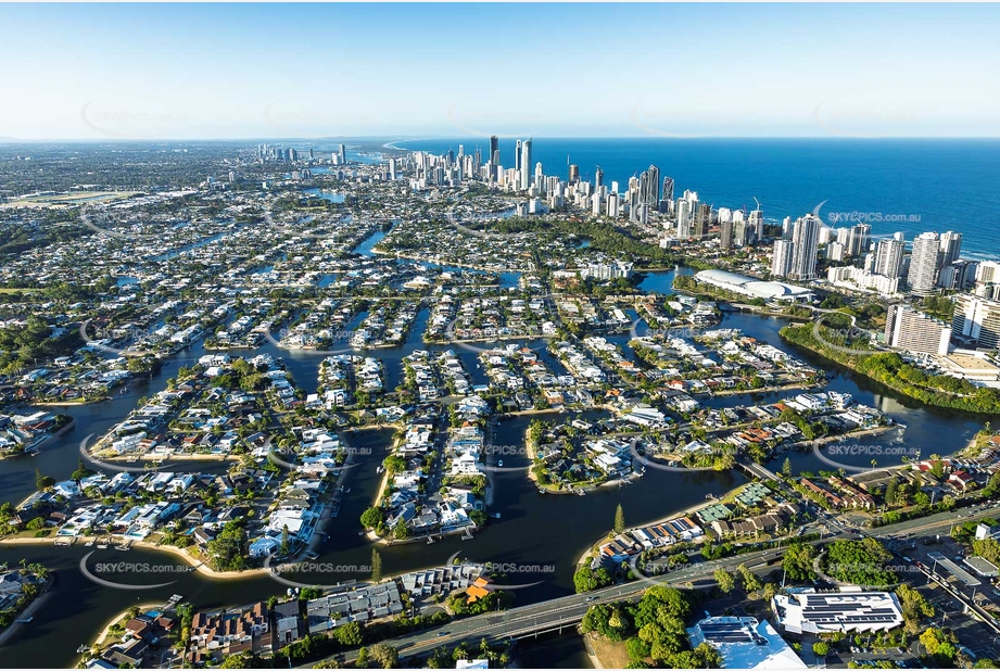 Aerial Photo Broadbeach Waters QLD Aerial Photography