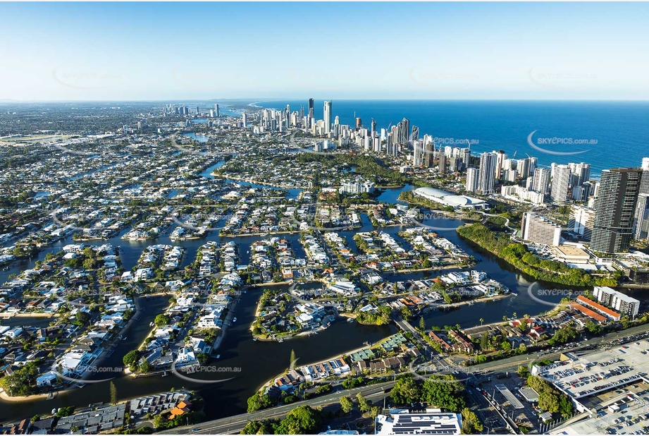 Aerial Photo Broadbeach Waters QLD Aerial Photography