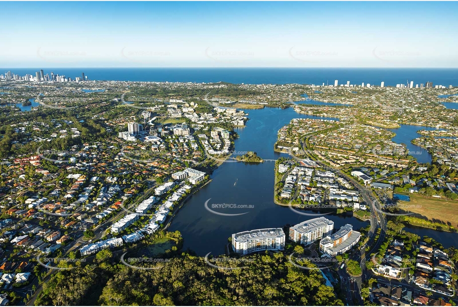 Aerial Photo Varsity Lakes QLD Aerial Photography