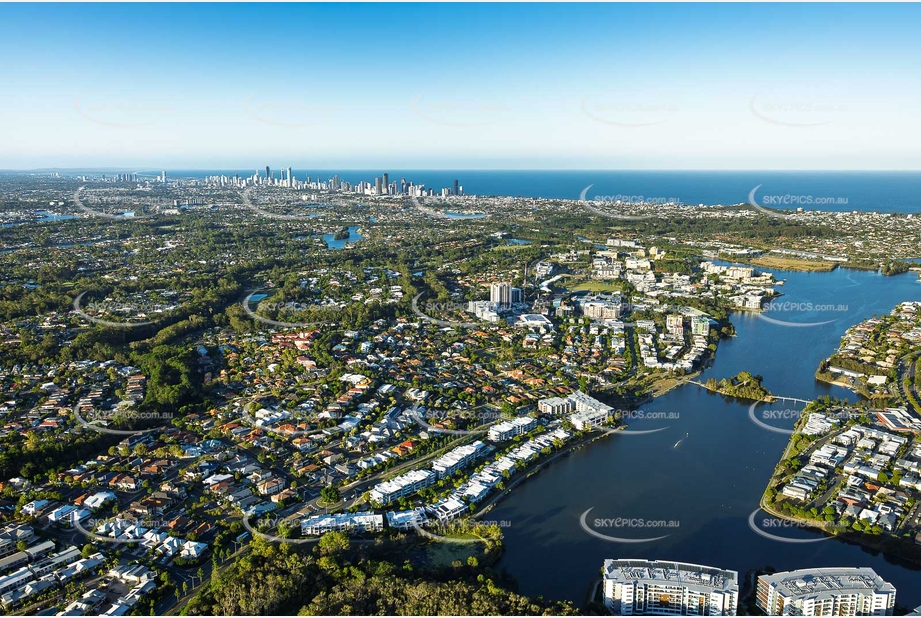 Aerial Photo Varsity Lakes QLD Aerial Photography