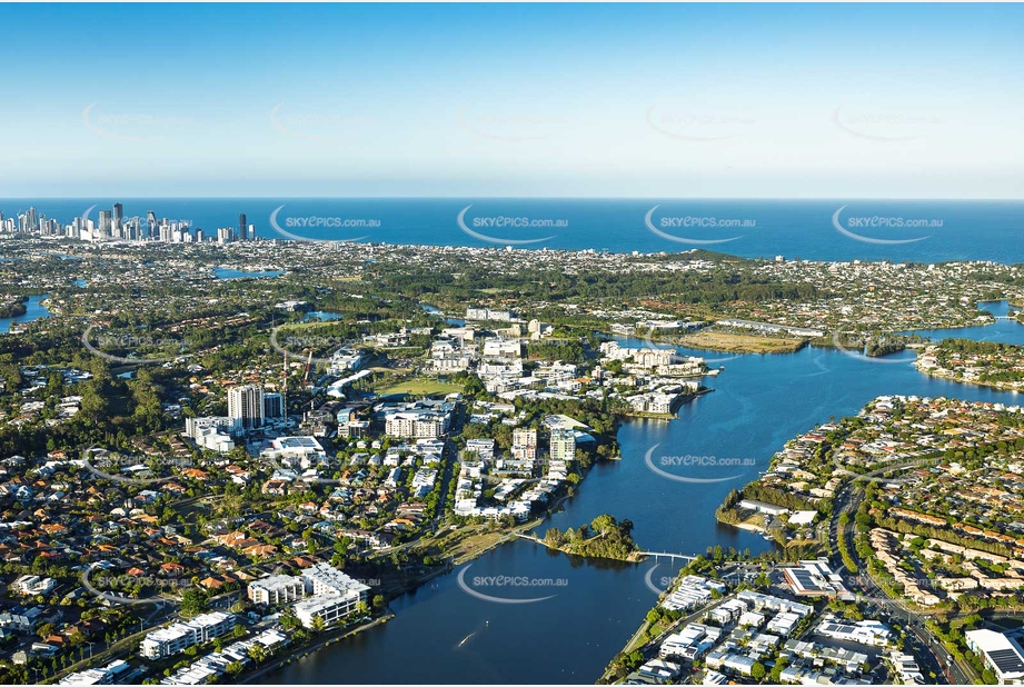 Aerial Photo Varsity Lakes QLD Aerial Photography