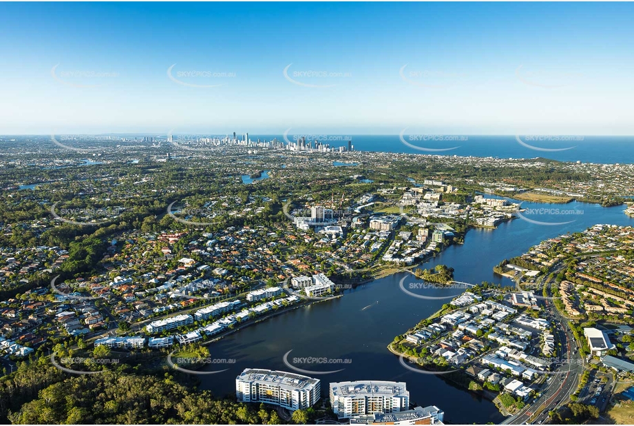 Aerial Photo Varsity Lakes QLD Aerial Photography