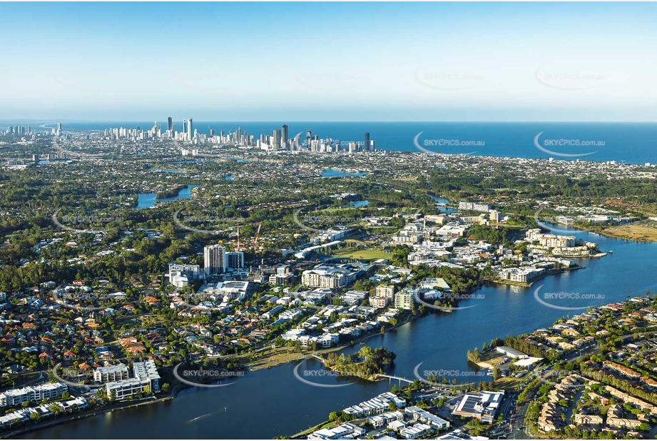 Aerial Photo Varsity Lakes QLD Aerial Photography