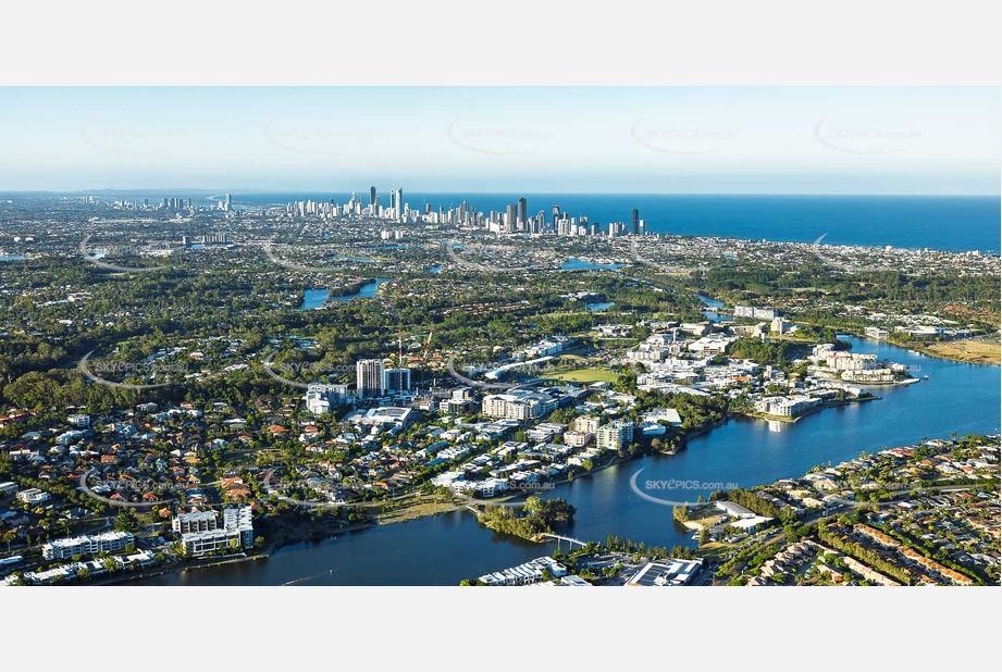 Aerial Photo Varsity Lakes QLD Aerial Photography