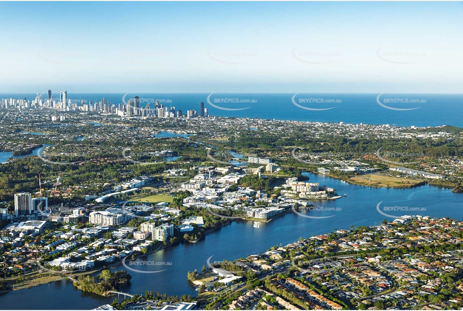 Aerial Photo Varsity Lakes QLD Aerial Photography