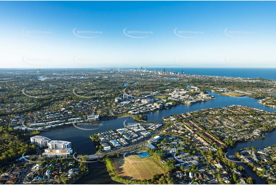 Aerial Photo Varsity Lakes QLD Aerial Photography