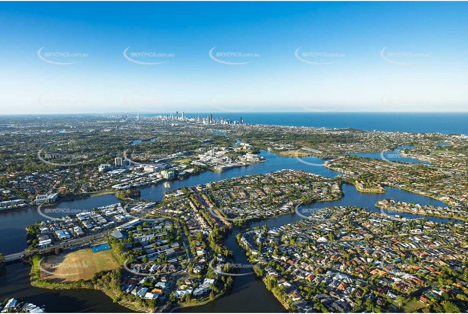 Aerial Photo Varsity Lakes QLD Aerial Photography