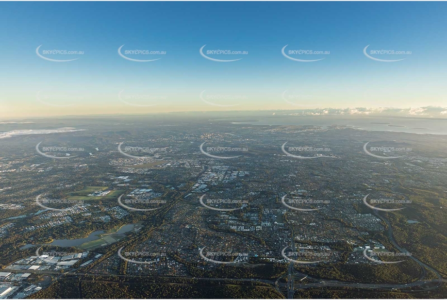 Sunrise Aerial Photo Calamvale QLD Aerial Photography