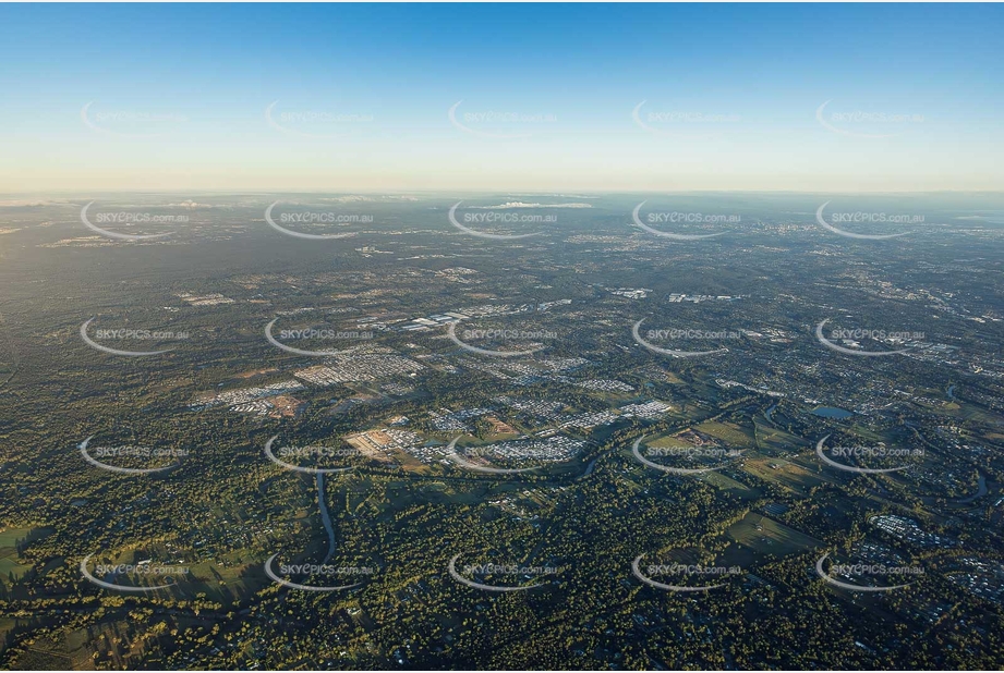 Sunrise Aerial Photo Logan Reserve QLD Aerial Photography