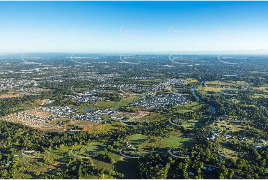 Sunrise Aerial Photo Logan Reserve QLD Aerial Photography