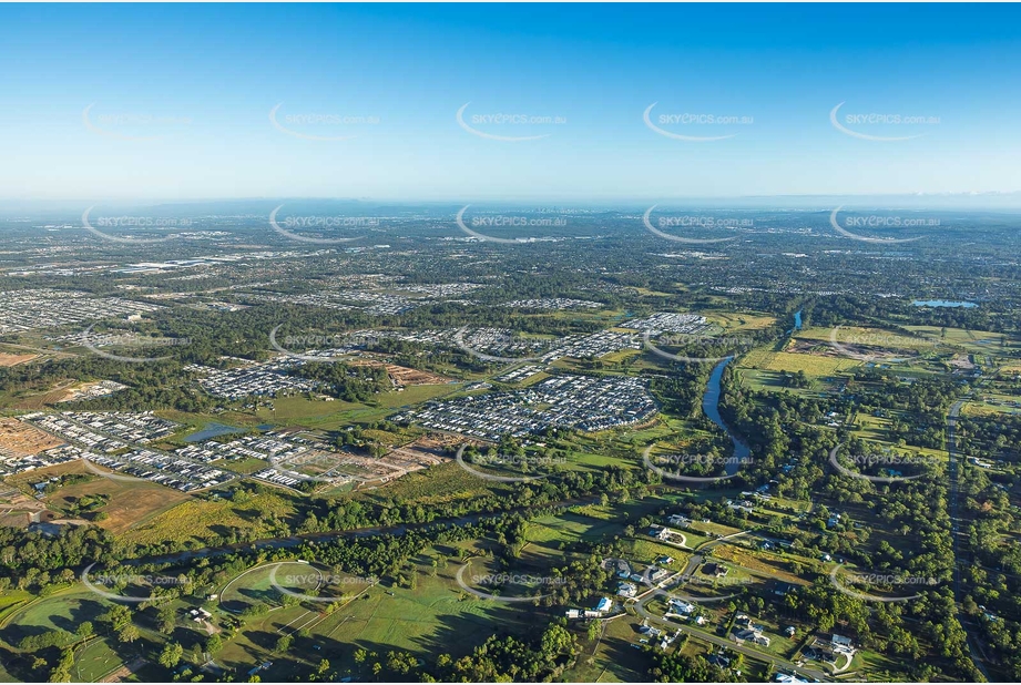 Sunrise Aerial Photo Logan Reserve QLD Aerial Photography