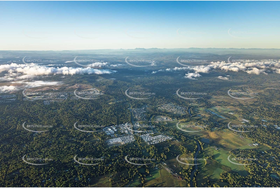 Sunrise Aerial Photo Logan Village QLD Aerial Photography