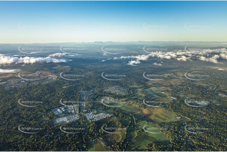 Sunrise Aerial Photo Logan Village QLD Aerial Photography