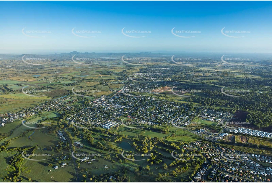 Early Morning Aerial Photo Beaudesert QLD Aerial Photography