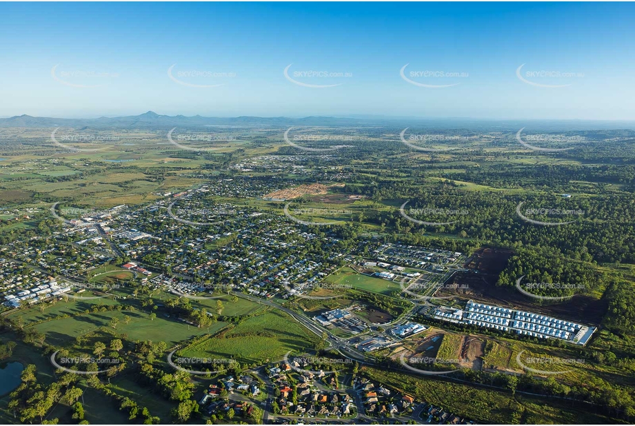 Early Morning Aerial Photo Beaudesert QLD Aerial Photography