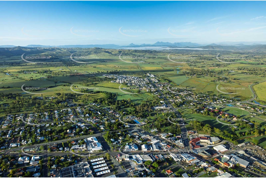 Early Morning Aerial Photo Beaudesert QLD Aerial Photography