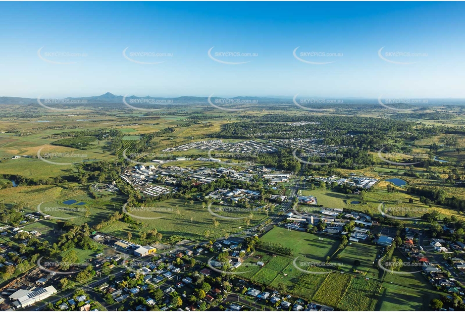 Early Morning Aerial Photo Beaudesert QLD Aerial Photography