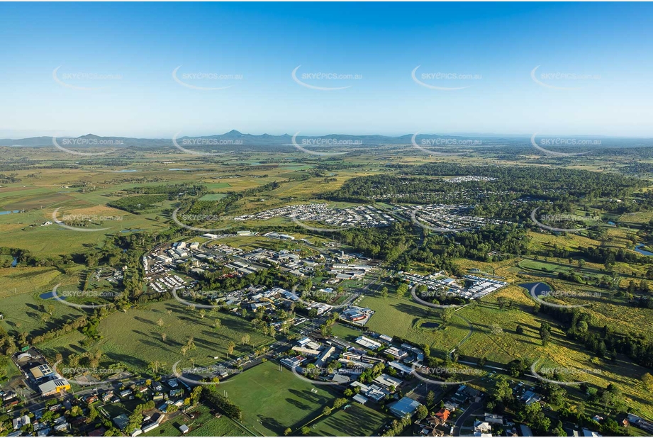 Early Morning Aerial Photo Beaudesert QLD Aerial Photography