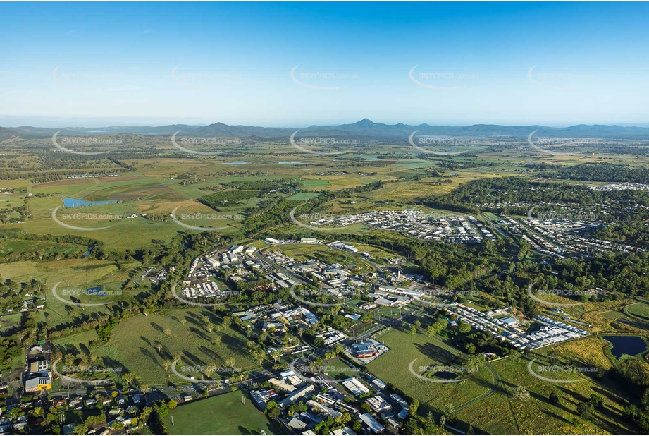 Early Morning Aerial Photo Beaudesert QLD Aerial Photography