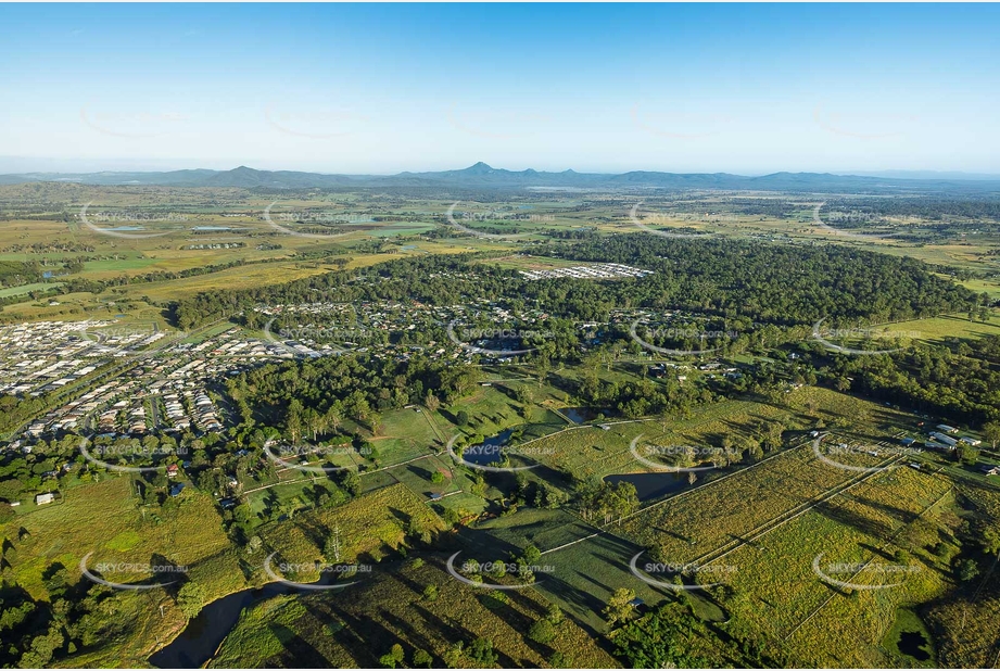 Early Morning Aerial Photo Beaudesert QLD Aerial Photography