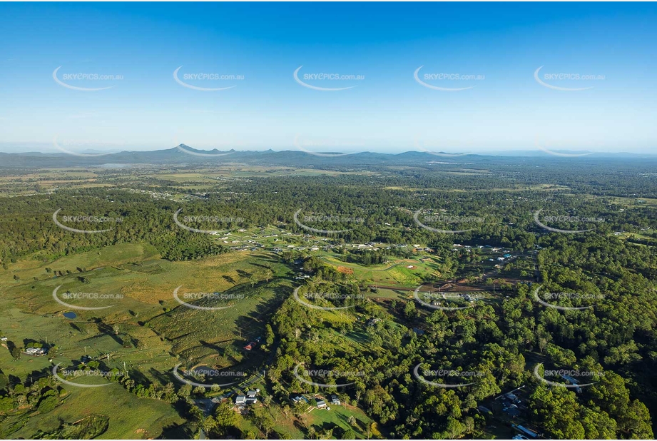 Early Morning Aerial Photo Cedar Vale QLD Aerial Photography