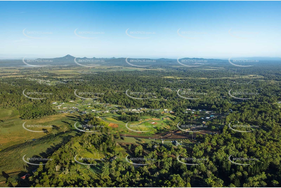 Early Morning Aerial Photo Cedar Vale QLD Aerial Photography