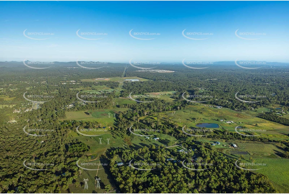Early Morning Aerial Photo Stockleigh QLD Aerial Photography