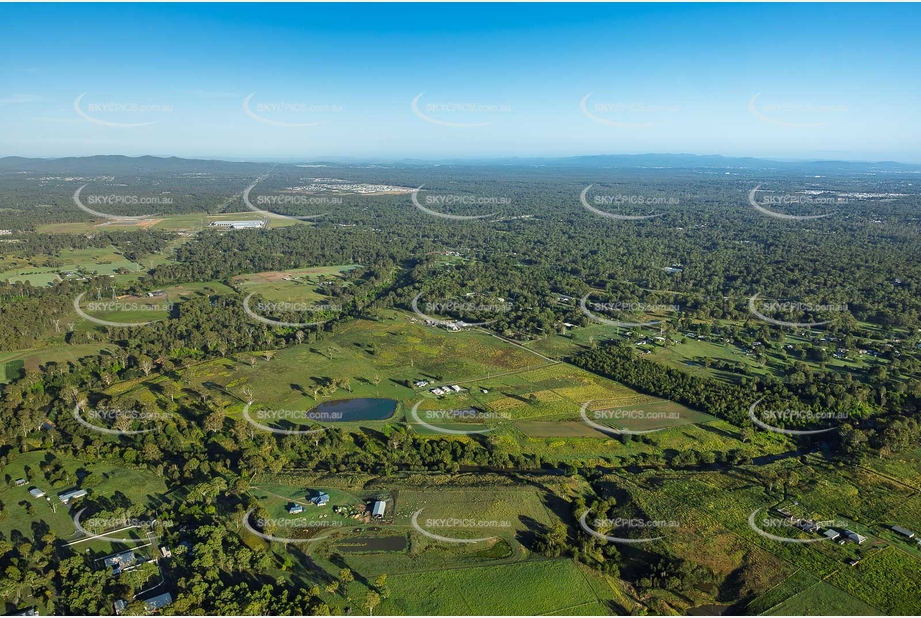 Early Morning Aerial Photo Chambers Flat QLD Aerial Photography