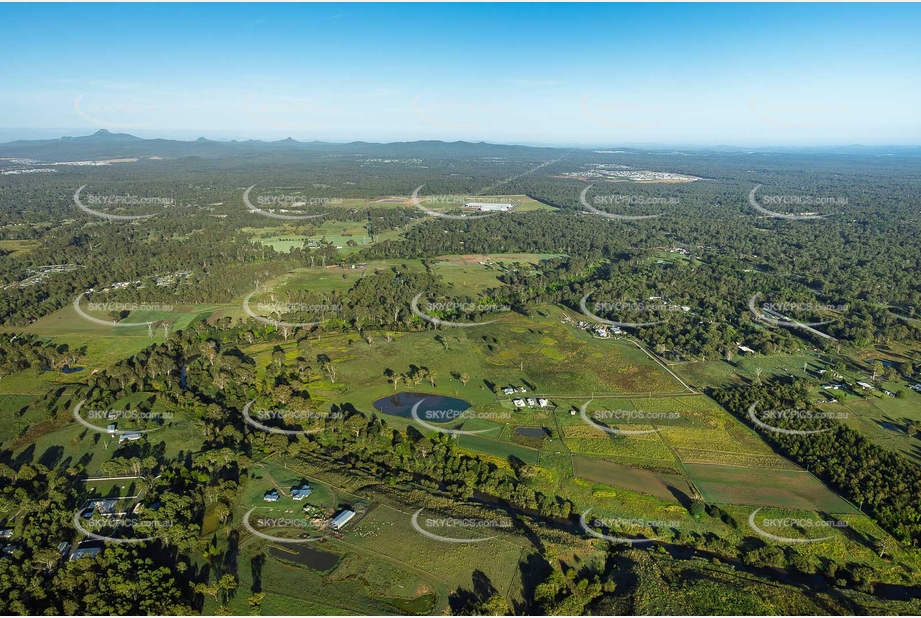 Early Morning Aerial Photo Chambers Flat QLD Aerial Photography