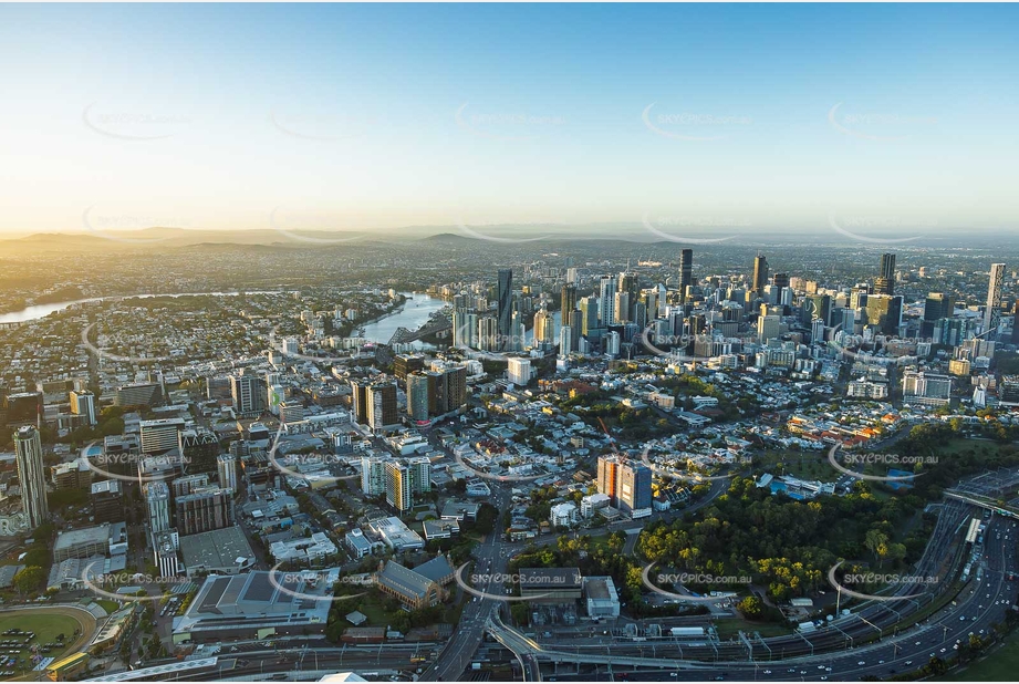 Early Morning Fortitude Valley QLD Aerial Photography