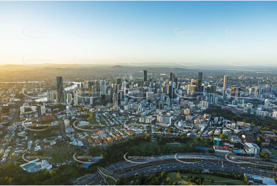 Early Morning Spring Hill QLD Aerial Photography