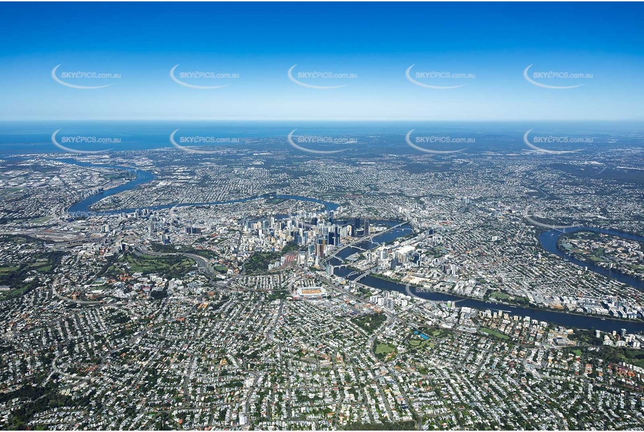 High Altitude Milton QLD Aerial Photography
