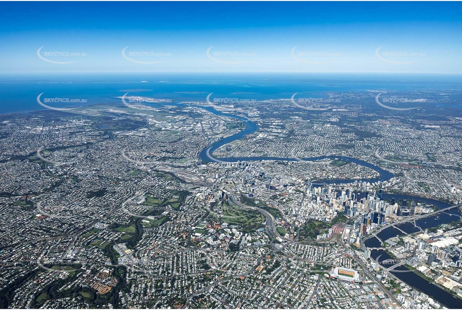 High Altitude Herston QLD Aerial Photography