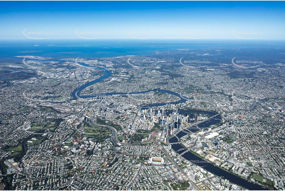 High Altitude Brisbane QLD Aerial Photography