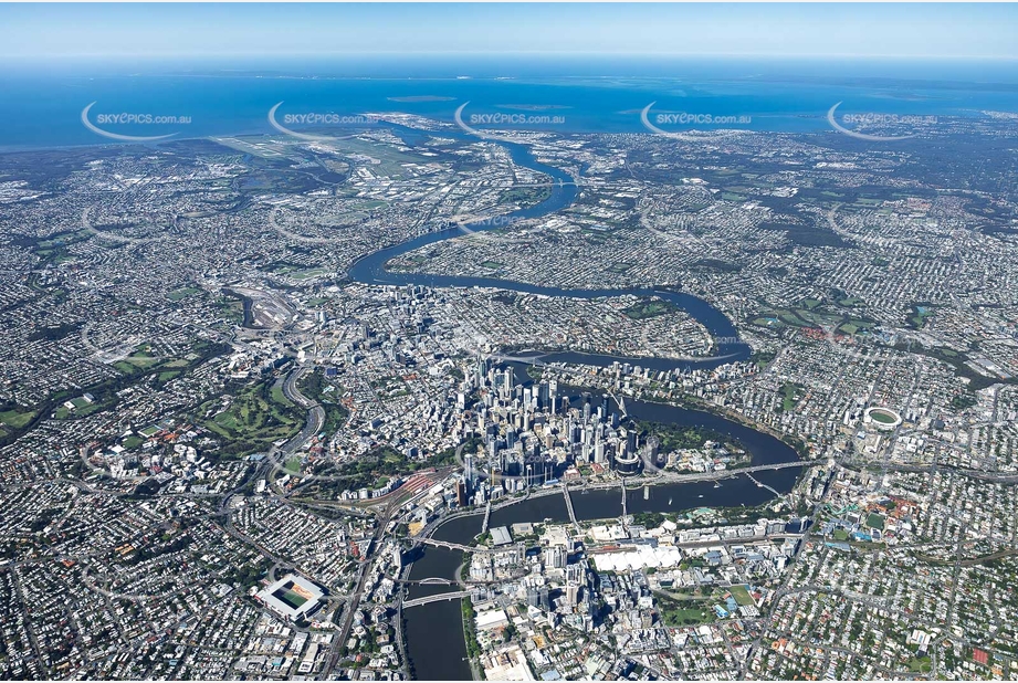 High Altitude Brisbane QLD Aerial Photography