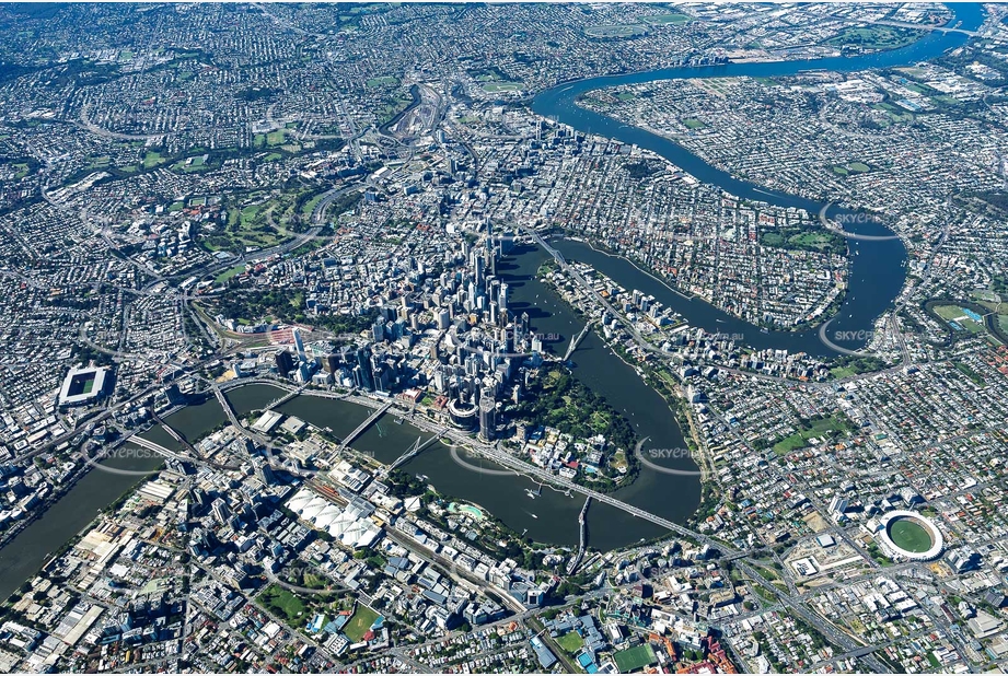 High Altitude Brisbane QLD Aerial Photography