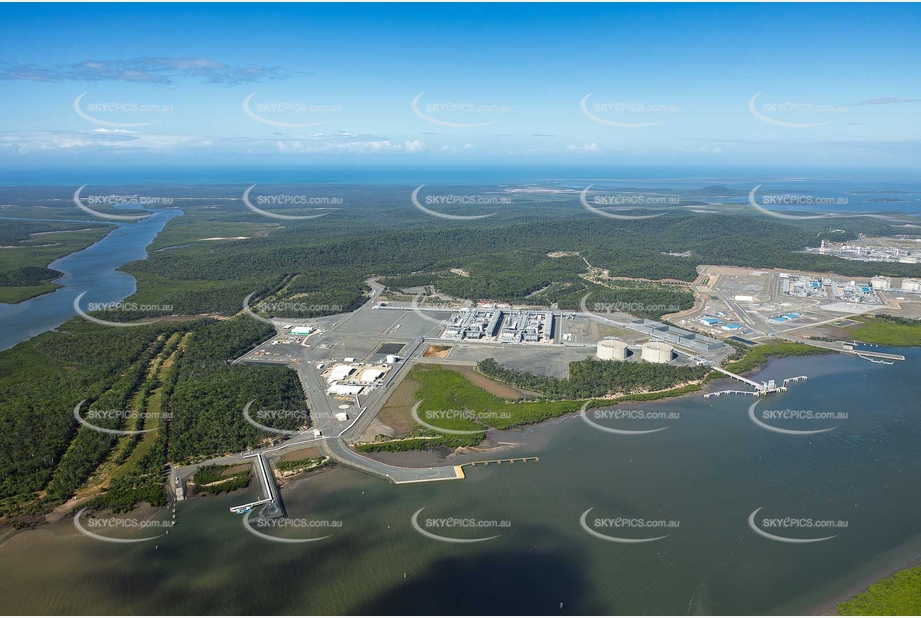 Australia Pacific LNG Curtis Island QLD Aerial Photography