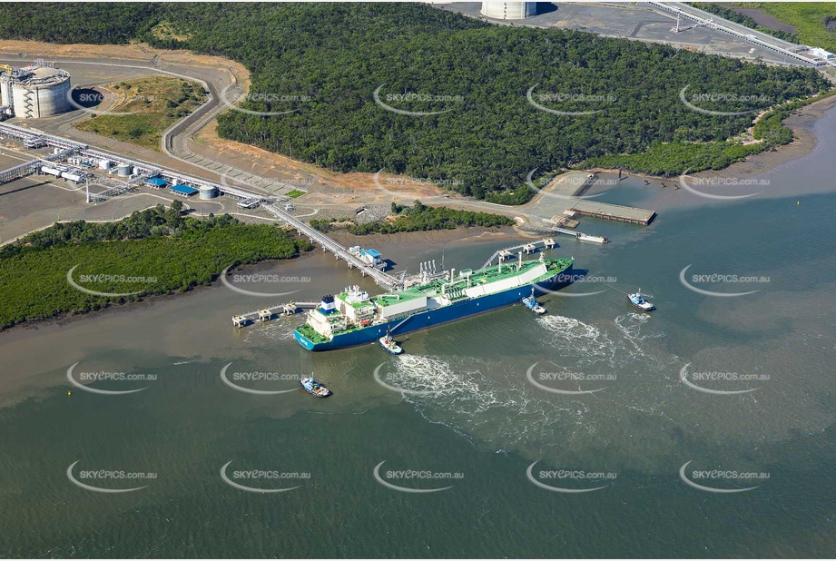 Queensland Curtis LNG Curtis Island QLD Aerial Photography