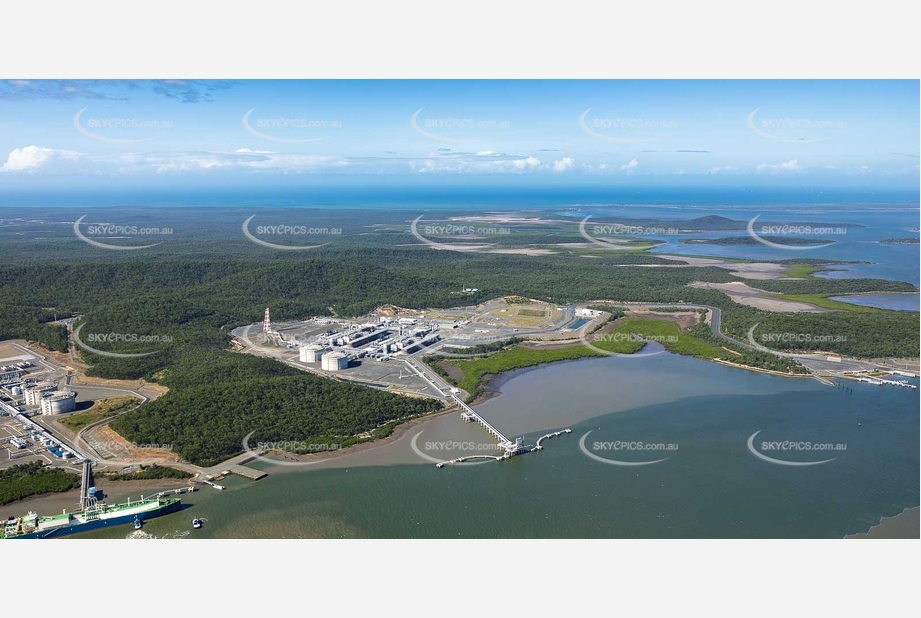 Santos GLNG Curtis Island QLD Aerial Photography