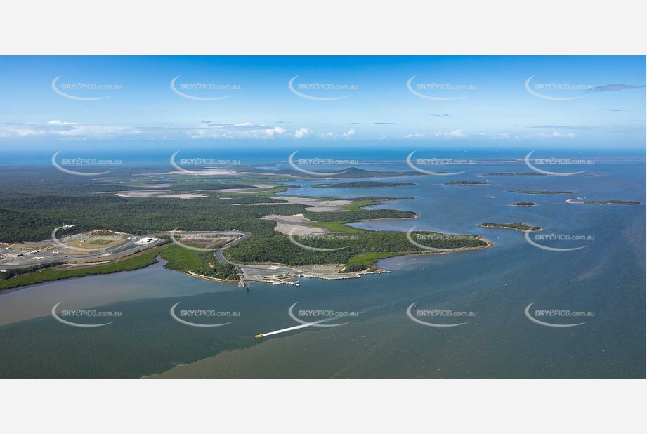 Santos GLNG Curtis Island QLD Aerial Photography