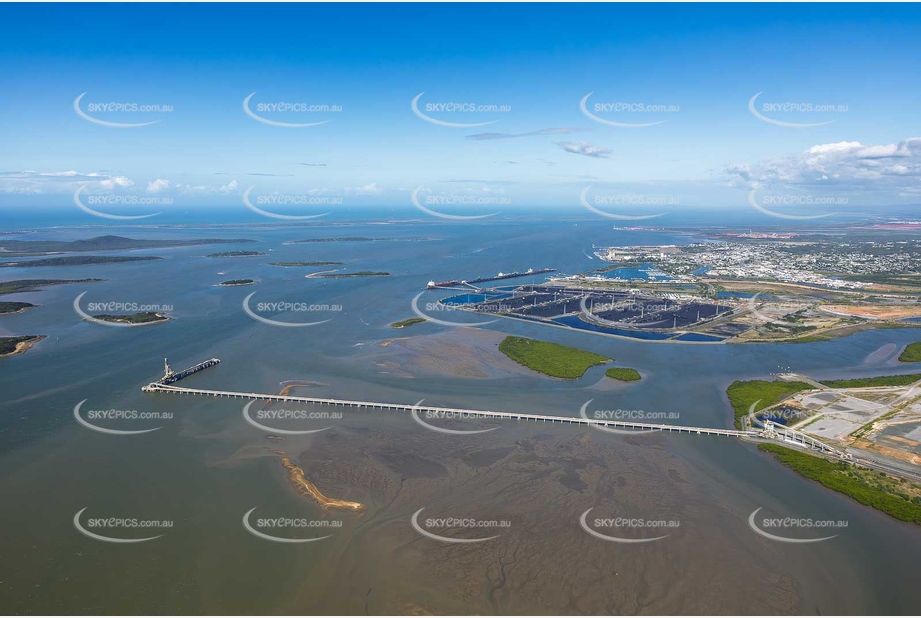 Wiggins Island Coal Export Terminal Jetty QLD Aerial Photography