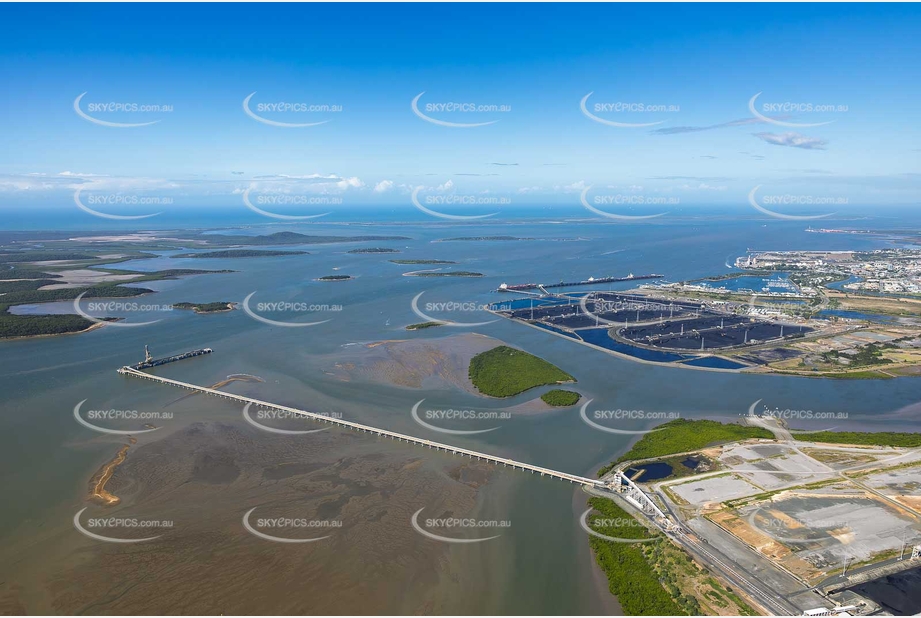 Wiggins Island Coal Export Terminal Jetty QLD Aerial Photography