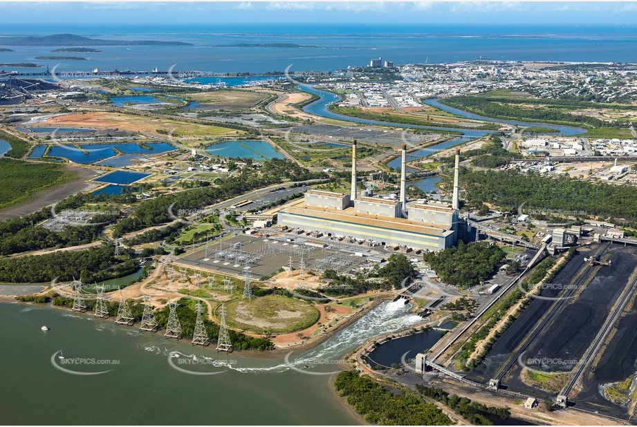 NRG Gladstone Power Station Callemondah QLD Aerial Photography