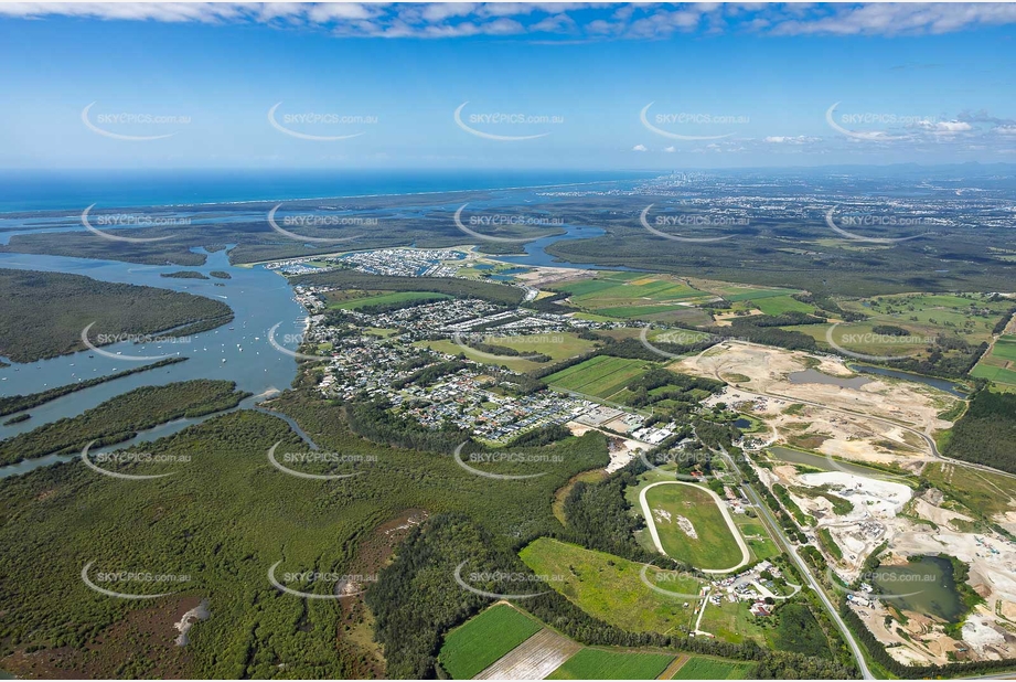 Aerial Photo Jacobs Well QLD Aerial Photography