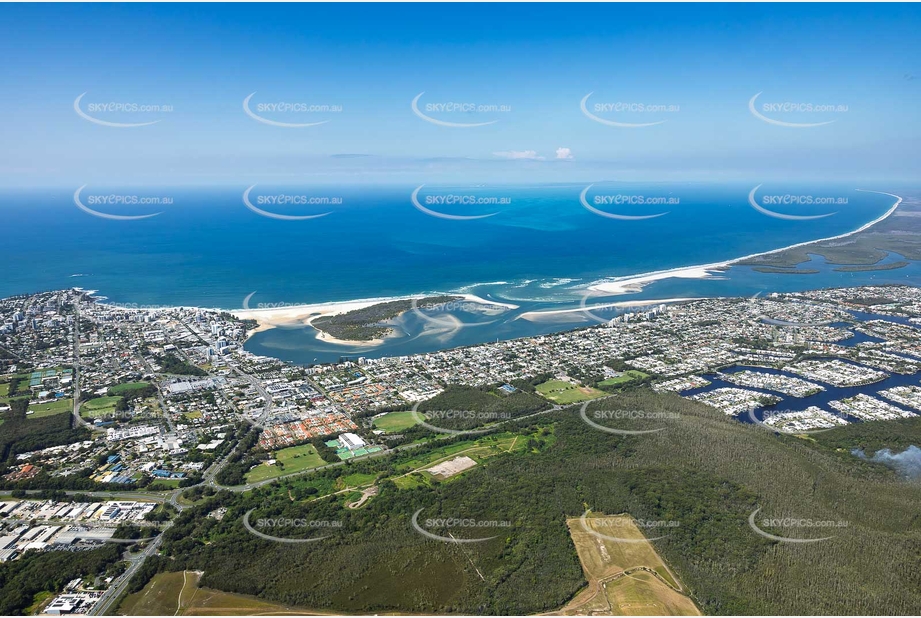 Aerial Photo Golden Beach QLD Aerial Photography