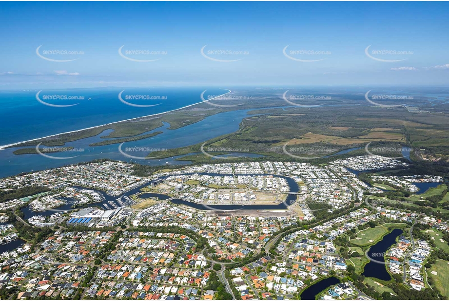 Aerial Photo Pelican Waters QLD Aerial Photography