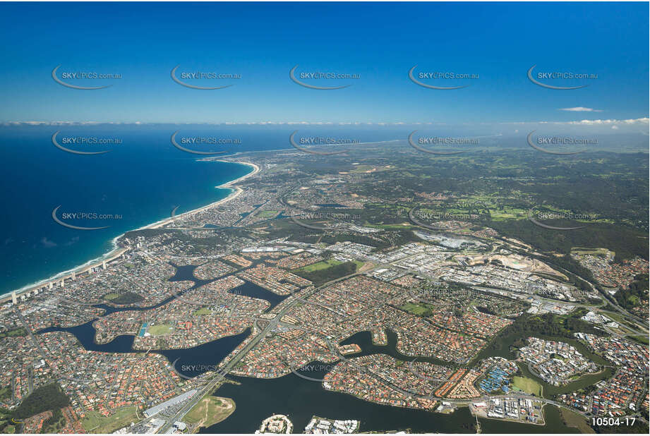 A High Aerial Photo of the Burleigh Heads Area QLD Aerial Photography